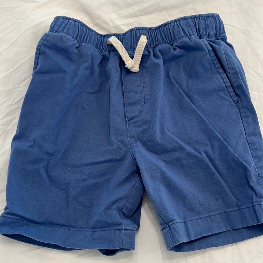 JCREW boys crewcut dock shorts size 8 blue
